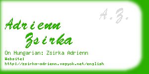 adrienn zsirka business card